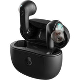 Skullcandy Rail Wireless Earbuds, Bluetooth Headphones, Noise Isolating Fit, Up To 42 Hours Battery, Ip55 Sweat And Water Resistant, Microphone For Iphone Android True Black
